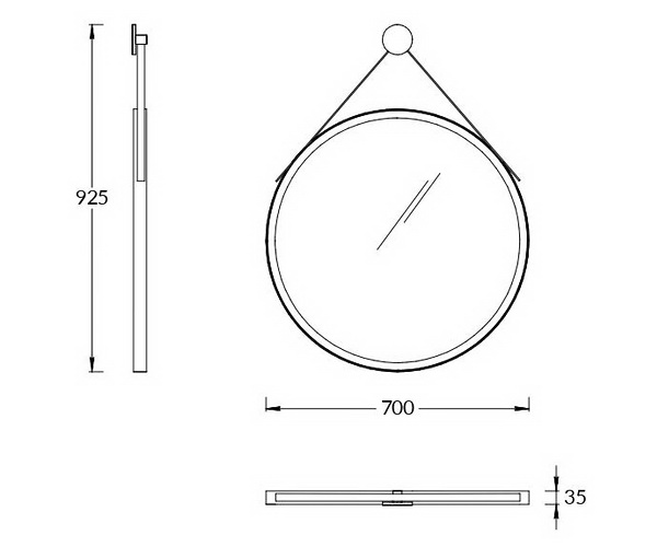 зеркало KERAMA MARAZZI CONO 70